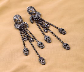 探索“女人飾界” 歐美復(fù)古骷髏流蘇耳釘?shù)臅r尚魅力與批發(fā)商機